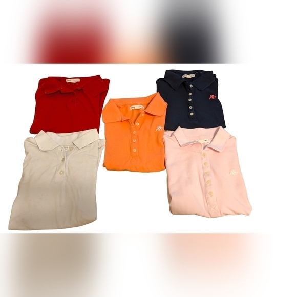 ✨  Bundle of 5  Aeropostale Polos (Size M) Girls -Juniors School Uniform Polos! - Picture 2 of 11